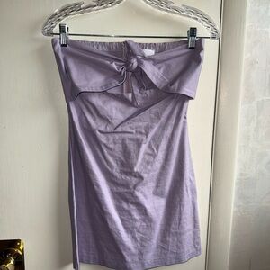Lavender Strapless Mini Dress M
